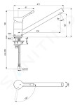 IDEAL STANDARD - Ceralook Dřezová baterie, BlueStart, ušlechtilá ocel BC292GN