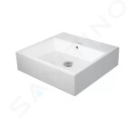 DURAVIT - Vero Air Umývátko 450x350 mm, s přepadem, bez otvoru pro baterii, WonderGliss, bílá 07244500601