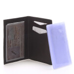 Kožená peněženka na doklady DELAMI, černá