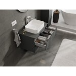 MEXEN/S - Orio koupelnová skříňka pod umyvadlo 80, 2 zásuvky, grafit mat 91A10-08047-2-BFF66