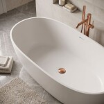 REA - Univerzální vanová výpusť Click-clack - Brush Copper REA-W2016