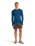 ICEBREAKER Mens 75 Cool-Lite Featherlight LS Crewe, Atlantis velikost: L
