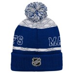 Outerstuff Dětská zimní čepice Toronto Maple Leafs Puck Pattern Cuffed Pom