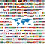 YAZZ Čtvercové puzzle Vlajky