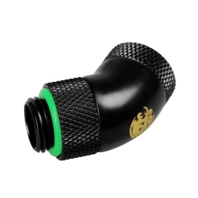 BitsPower otočný úhlový adaptér 45° G1/4 (M) G1/4 (F) černá (BP-MB45R2D)