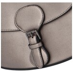 Trendová koženková crossbody Atlay, stříbrná