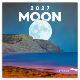 NOTIQUE Grid Calendar The Moon 2027 / Poznámkový kalendář / 30 × 30 cm