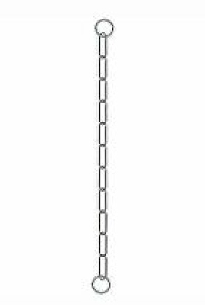 Obojek kovový stahovák dlouhá oka 1-řadý 55cm