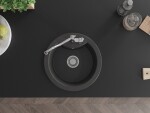 MEXEN/S - Diego granitový dřez 1-miska včetně baterie Carla, černá kropenatá 6512-76-670700-00