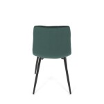 Jídelní židle, zelená, sametová látka, CT-281 GRN4