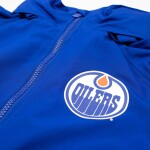 New Era Pánská bunda Edmonton Oilers NBA Quarter Zip Windbreaker Velikost: S