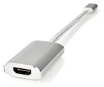 Nedis USB-C na HDMI adaptér stříbrný / Adaptér / USB 3.2 Gen 1 / 4K@60Hz / Power Delivery (CCTB64680AL02)