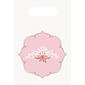 Princeznou na den taška papírová 8 ks 23 cm x 16 cm Amscan Princeznou na den taška papírová 8 ks 23 cm x 16 cm Amscan