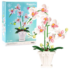 Mamido Stavebnice orchidej v květináči 718 dílů