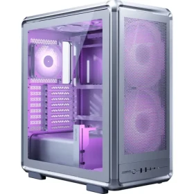 Cooler Master Masterframe 500 Mesh ARGB stříbrná / SSI-CEB / 2x USB-A 3.2 / 1x USB-C 3.2 / 2x 200mm / 1x 120mm / bez zdr (MF500M-SHNN-S01)
