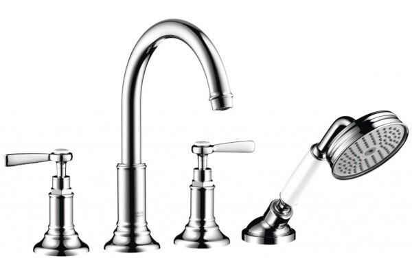 AXOR - Montreux Čtyřotvorová vanová baterie na vanový sokl, chrom 16554000