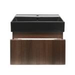 Koupelnová skříňka s umyvadlem SAT Evolution 58x30x44,8 cm ořech mat SATEVO60NAU2B SATEVO60NAU2B