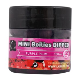 LK Baits MINI Boilies v dipu 12mm 150ml - Purple Plum,LK Baits MINI Boilies v dipu 12mm 150ml - Purple Plum