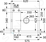 FRANKE - Maris Fragranitový dřez MRG 611-62, 620x500 mm, bílá-led 114.0284.758