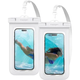 Pouzdro Spigen Aqua Shield WaterProof Case A601 2 Pack, bílé