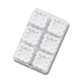 Cesil Cesil Silikonová forma na pečení/na mražené dezerty Čtverce (6 ks)