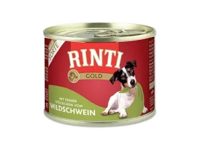 Finnern Rinti Gold konzerva pro psy divočák kousky 185g (4000158910332)