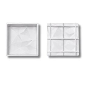Dortisimo Silikonová forma na pečení Čtverec se vzorem 14 x 14 cm