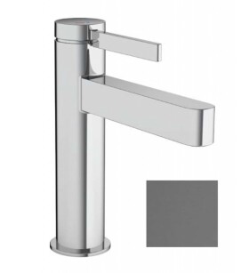 HANSGROHE - Finoris Umyvadlová baterie, s výpustí, CoolStart, EcoSmart, kartáčovaný černý chrom 76025340