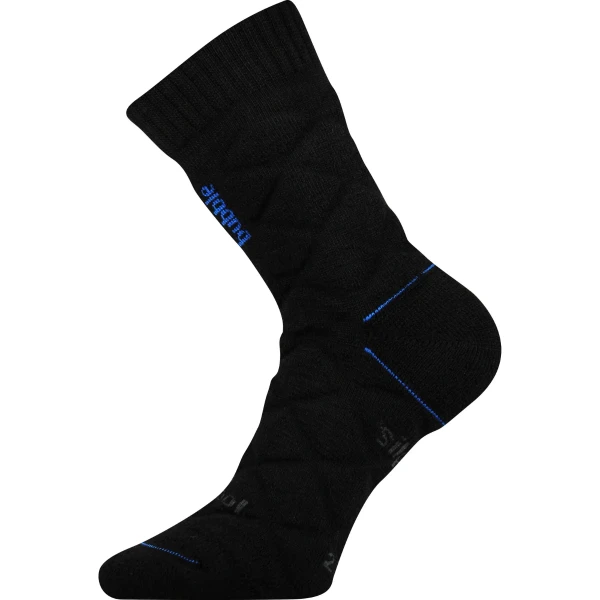 VOXX Ponožky silné dvouvrstvé z merino FORCE s ionty stříbra ČERNÉ 43-46 111801