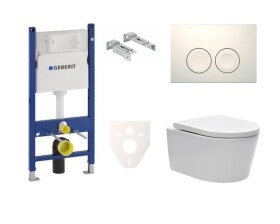 Cenově zvýhodněný závěsný WC set Geberit do lehkých stěn / předstěnová montáž + WC SAT Brevis SIKOGES7W1S SIKOGES7W1S