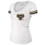 Fanatics Dámské tričko Vegas Golden Knights 2023 Stanley Cup Champions Striped V-Neck Velikost: