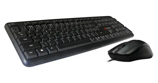 C-TECH KBM-102 černá / Set klávesnice + myš / CZ + SK layout / USB / 1200 DPI (KBM-102-BL)