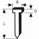 Hřebíky s hlavou tvaru D v pásu SN34DK 80RG - 3,1 mm, 80 mm, verzinkt, gerillt 3000 ks Bosch Accessories 2608200022 Rozm