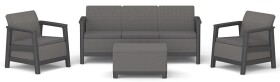 KETER SCANDI LINEA 3 SEATERS SET - Mountain Grey/Grafit