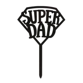 Dortisimo Dekora zapichovací dekorace černá Super Dad