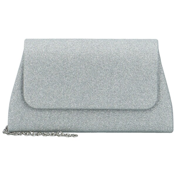 Módní dámská plesová kabelka Moon Jamia, stříbrná
