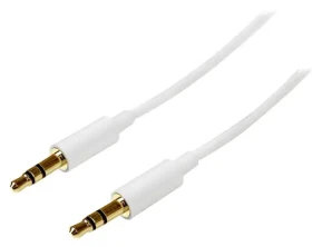 StarTech Slim Audio Jack 3.5mm bílý / Kabel / Jack 3.5mm - Jack 3.5mm / 2 m (MU2MMMSWH)