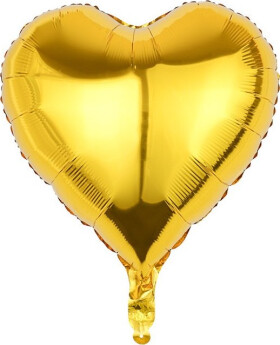 Fóliový balónek Srdce zlatá - Moje party