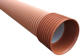 MIDAS Korugovaná trouba Plasticor PP SN10 DN/ID 160 x 3000mm (OD169/ID160) vč hrdla a těsnění