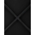 Židle jídelní, šedá látka cowboy, nohy černý kov