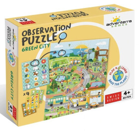Postřehové puzzle Ekologické město