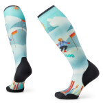 Dámské merino lyžařské ponožky SMARTWOOL Women's Ski Targeted Cushion Snow Bunny, Capri velikost: 38-41 (M)