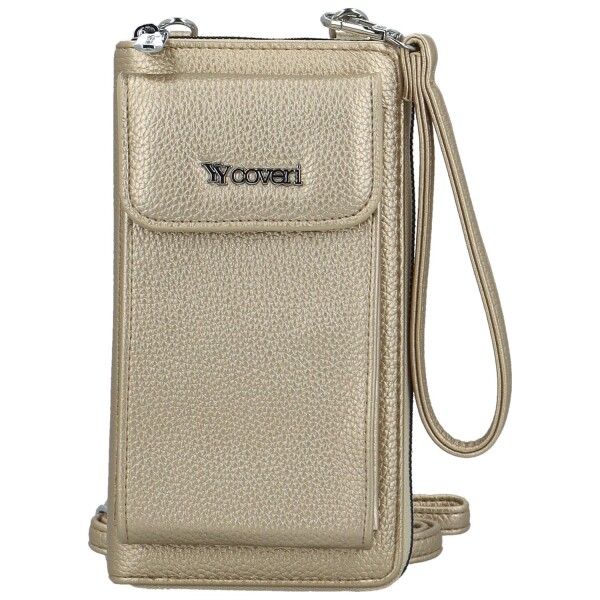 Stylová dámská crossbody peněženka Coveri Berllys, zlatá