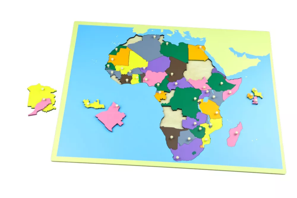 Moyo Montessori Moyo Montessori Puzzle - mapa Afrika - bez rámečku