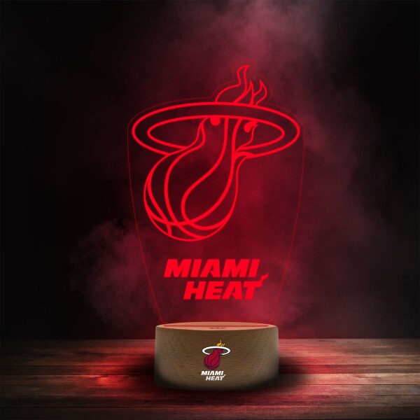 Cedule Miami Heat NBA Team Logo LED-Leuchtschild