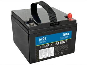 A2D2 Baterie LiFePO4 12,8V 30Ah M6,A2D2 Baterie LiFePO4 12,8V 30Ah M6