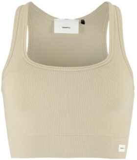 Běžecká podprsenka CRAFT Collective Rib Sports - hnědá Velikost textilu: M-L
