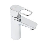 Umyvadlová baterie VitrA Flow Soft nízká bez výpusti chrom A42990 A42990