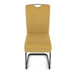 Jídelní židle, žlutá, látka, DCL-E2008 YEL2