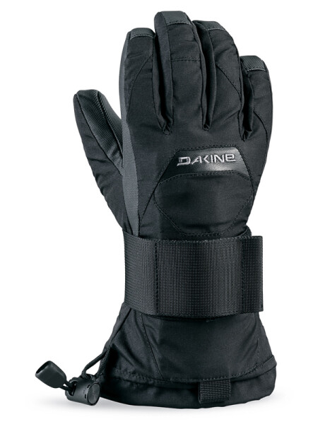 Dakine WRISTGUARD black dětské prstové lyžařské rukavice